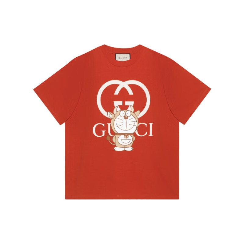 doraemon/哆啦a梦 联名款 ss21 特别款 哆啦a梦logo印花