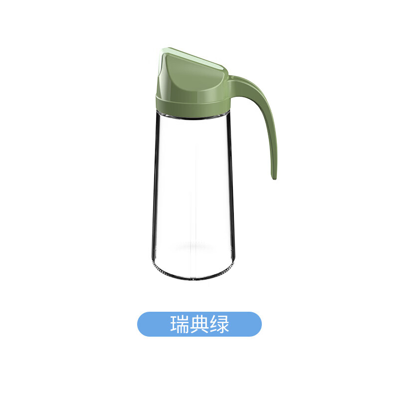 樂博樂博（ROBOROBO）日式自動開合防漏油瓶加厚玻璃醬油醋調(diào)料瓶家用廚房實用 R120260雅典綠