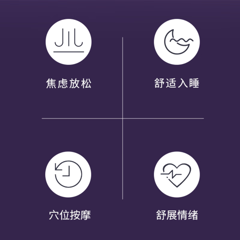 dystoo头部辅助睡眠按摩仪解压放松送父母男女朋友520情人教师节日高端礼盒神器 典雅蓝-头戴式睡眠仪