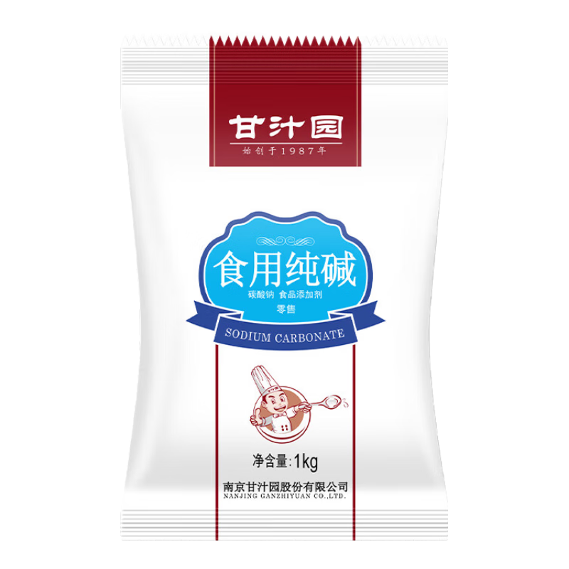 甘汁園烘焙原料 純堿 食用純堿 1kg 食用純堿1kg*1袋
