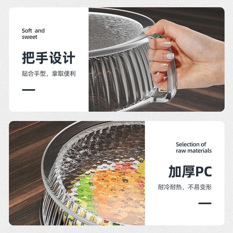 LISM德国品质微波炉防溅盖罩耐高温热菜神器食品级饭菜加热专用盖 耐高温200度【锁住水汽+容易清洗】 微波炉防溅盖(2个装)