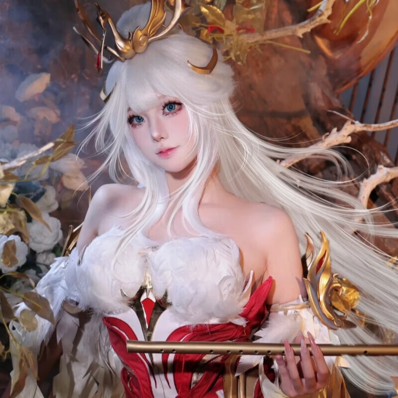 班达熊王昭君凤凰于飞cos服王者荣耀cosplay动漫角色扮演卡通周边c服 王昭君凤凰于飞cos服+配饰+头饰 XS