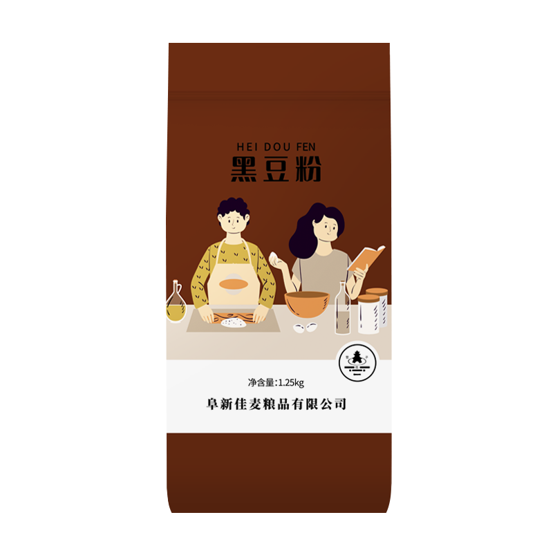 塔營(yíng)子黑豆粉2.5斤 ( 生雜糧粉純黑豆粉發(fā)糕饅頭餃子煎餅配料 無(wú)添加）