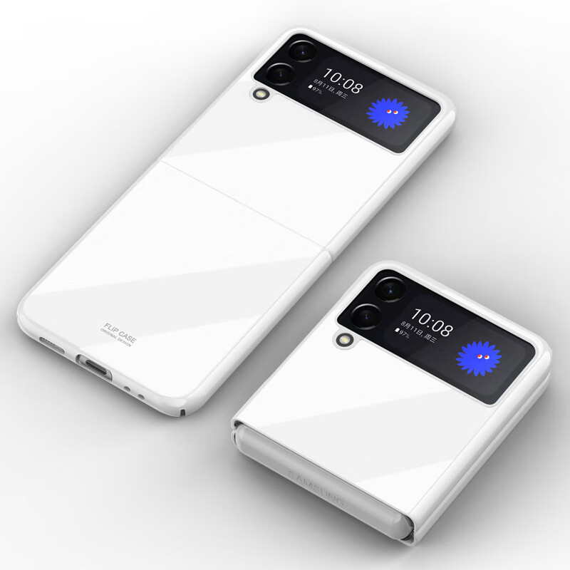 品怡适用Galaxy Z Flip3手机壳钢琴亮面烤漆PC硬壳三星保护套 版 三星Galaxy Z Flip3