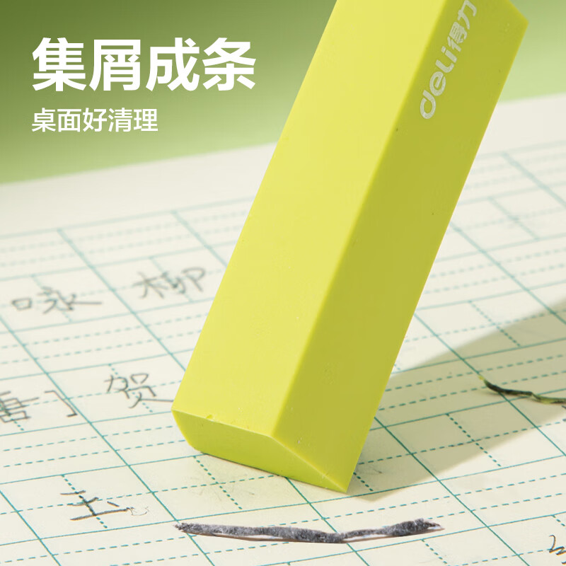 得力(deli)即净真集屑橡皮擦 【抹茶巧克力造型】5块分享装 8.9元(需领券)