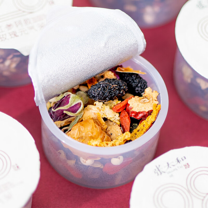 张太和 胚芽玉米须茶 玫瑰花冠茶 独立包装袋泡茶 28味红参阿胶玫瑰元气茶 五指毛桃茯苓茶 28味红参阿胶玫瑰元气茶21g*30罐/630g