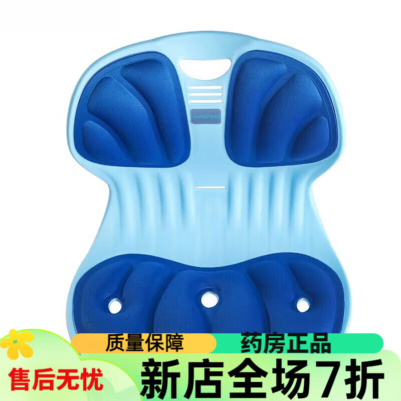 通用昌峰护腰坐垫 减压护腰坐姿椅久坐不累护腰宝妈坐垫椅舒适透气 海 北欧绿