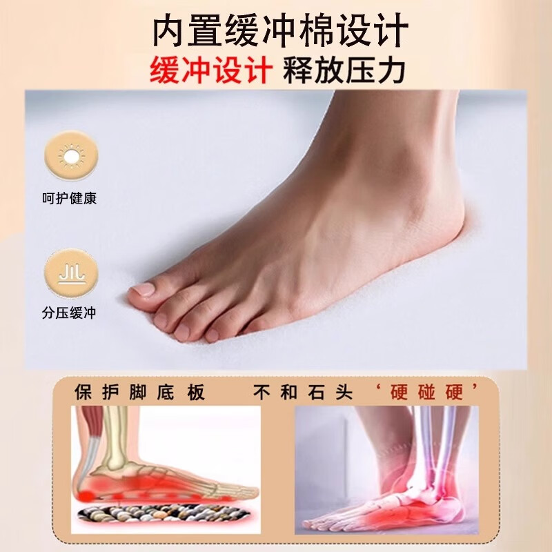 如适电加热鹅卵石按摩脚踩垫雨花石指压板足底穴位按摩器神器送爸爸妈妈生日礼物实用送父母亲老人长辈 【加热适中力度】花开富贵200*55cm硅胶发热线