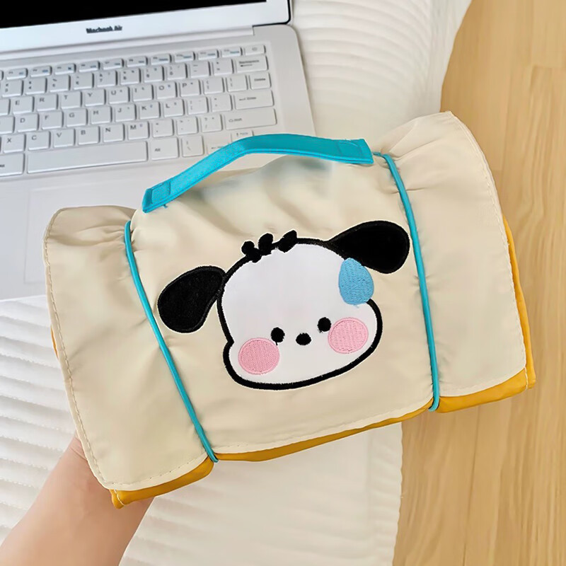 铂呐苓洗漱收纳包化妆手提折叠包便携装护肤品外出旅行出差可爱大容量包 卡通狗化妆包【流汗狗】