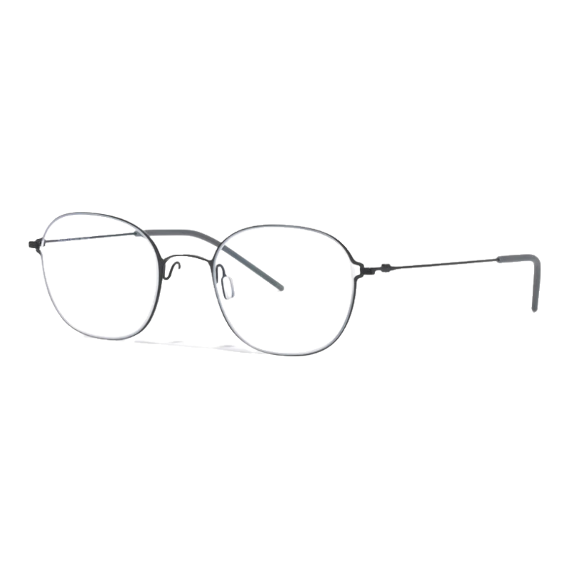 睛姿（JINS）含鏡片鈦框輕量設(shè)計(jì)簡(jiǎn)約近視眼鏡男女可加配鏡片UTN25S078 94黑色 1.60(較薄)