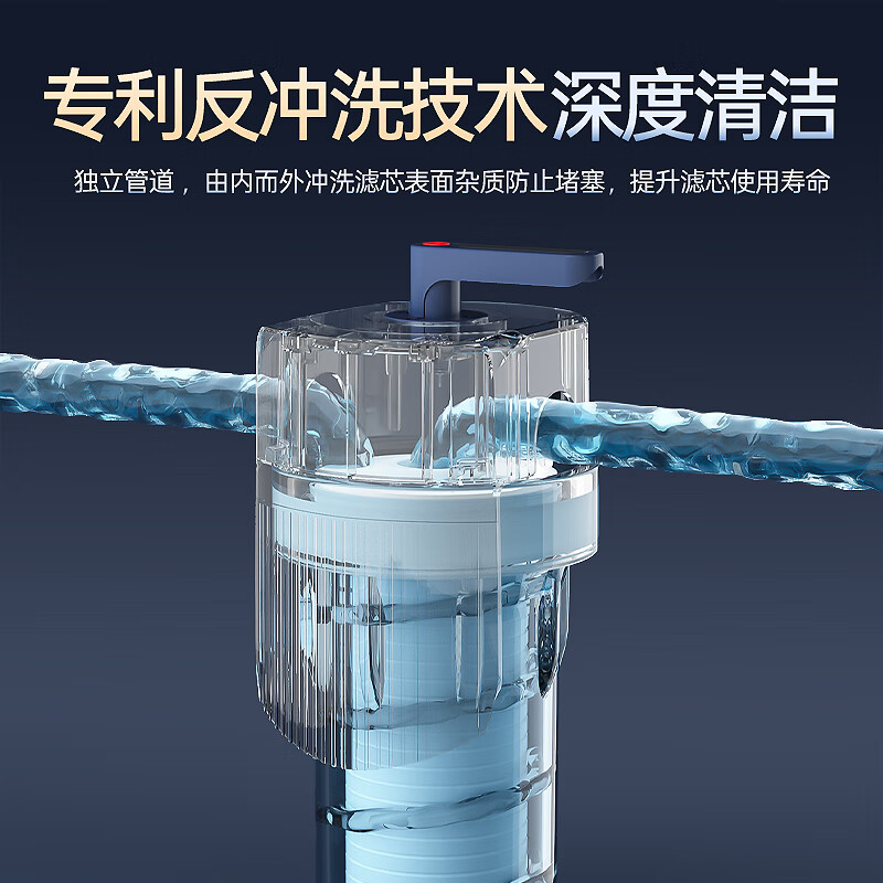 小澎【可安装】大白瓶前置过滤器全屋家用自来水过滤器反冲洗旁通阀大流量中央过滤净水机 大白瓶10寸PPF棉【去除杂质】