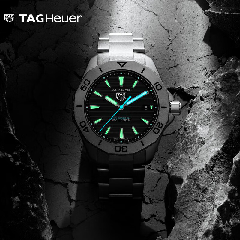 泰格豪雅【24期免息新品】TAG Heuer泰格豪雅竞潜系列太阳能钛金属潜水 WBP1180.BF0000