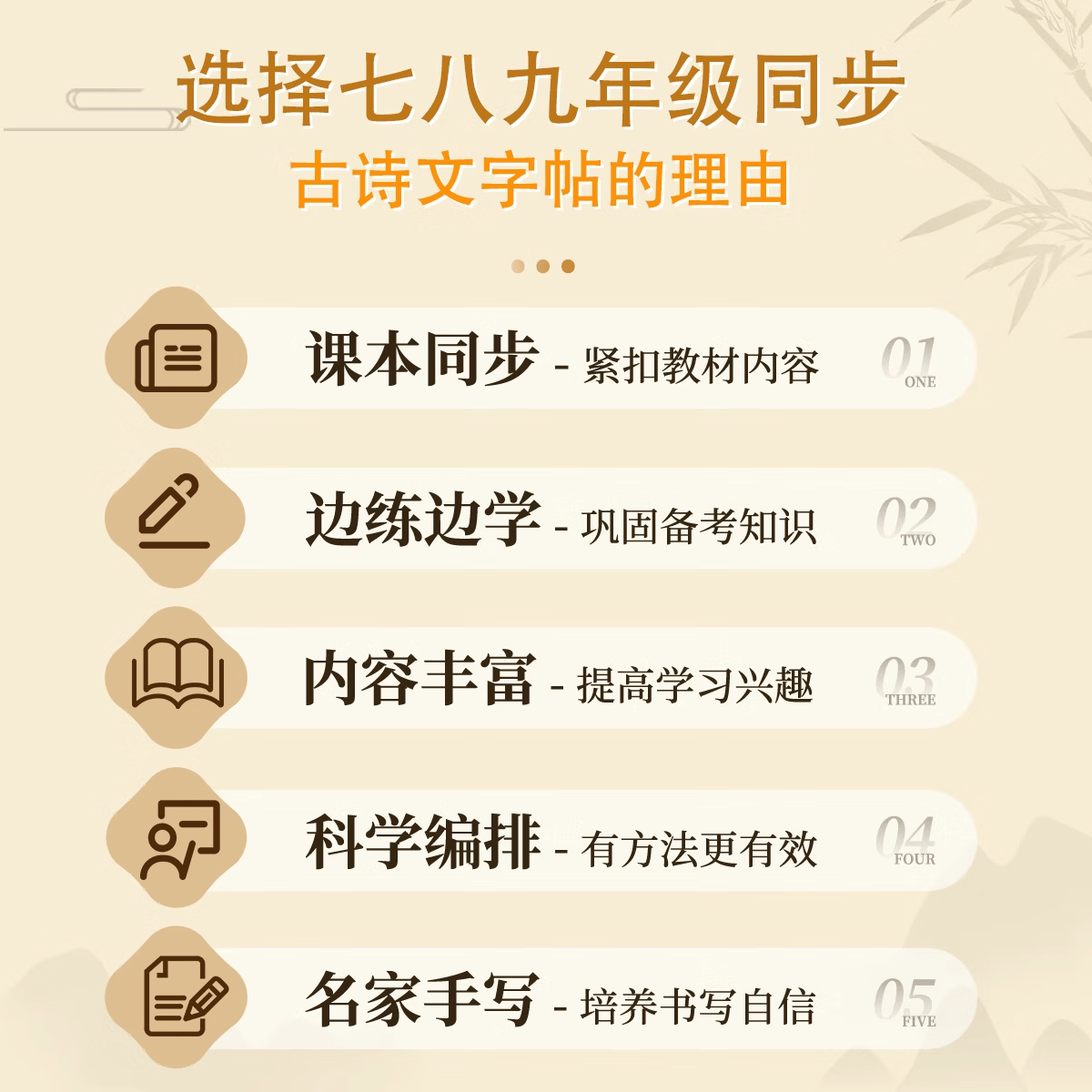 六品堂2026七年级上册下册古诗文字帖初中古诗词练字帖同步人教版语文初中生专用八九年级初一硬笔楷书 【七年级上册】语文古诗词同步