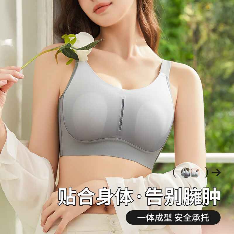 都市丽人女士内衣胸罩薄款文胸2025年新款内衣女大胸显小聚拢防下垂胸罩 粉底液内衣胸罩薄款文胸-晚香肤 XL (推荐尺码:38/85 BCD通杯)
