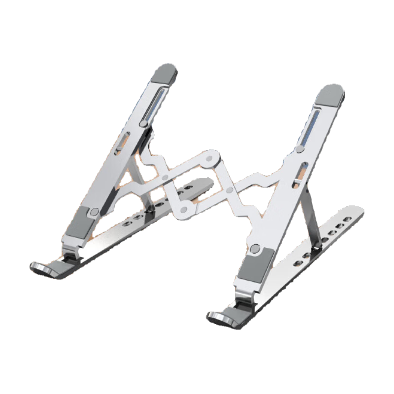 NVV筆記本電腦支架 升降散熱器 鋁合金折疊便攜抬高增高架子適用華為蘋果MacBook手提托架 加厚鋁合金便攜升級NP-7X