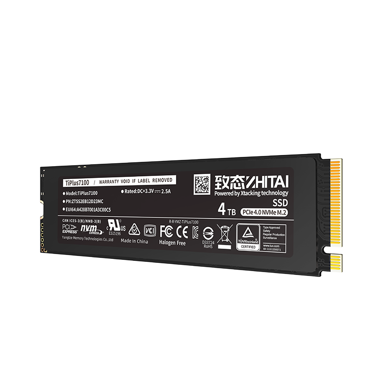 ��̬�����洢SSD��̬Ӳ�� NVMe M.2�ӿ�TiPlus7100�ʼǱ�����̨ʽװ������ TiPlus7100��4TB�� SSD��̬Ӳ��