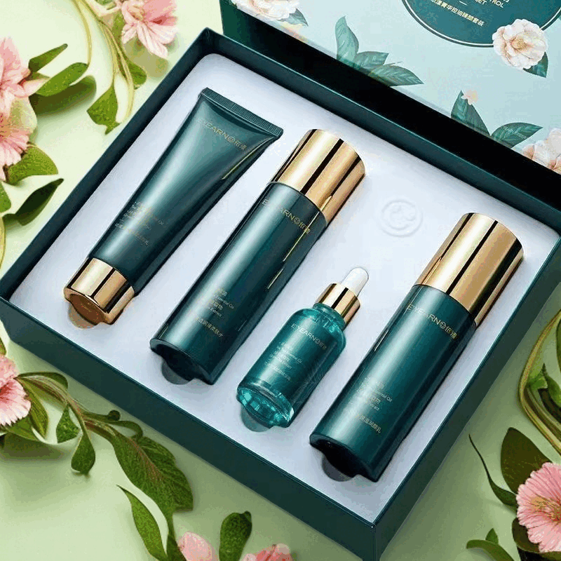 依漾(E'YEARN)菁华水乳装补水保湿修护祛痘舒缓护肤品面部女士 爽肤水+乳液