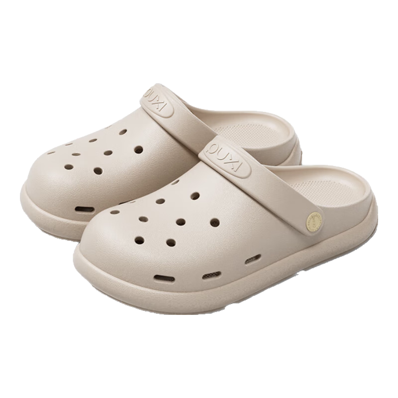 朴西医用洞洞鞋女2025夏季新款静音防滑护士医生专用外穿凉拖鞋男 浅沙色 44-45