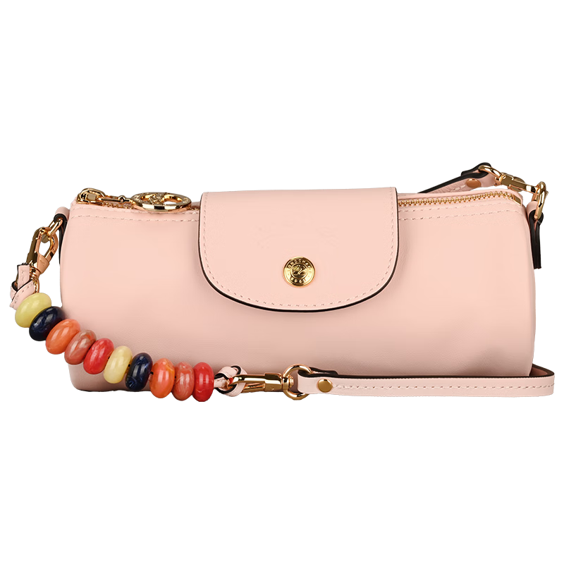 珑骧（LONGCHAMP）珑骧串珠手提小圆包腋下包枕头包圆枕包10242HER 10242HER542裸色