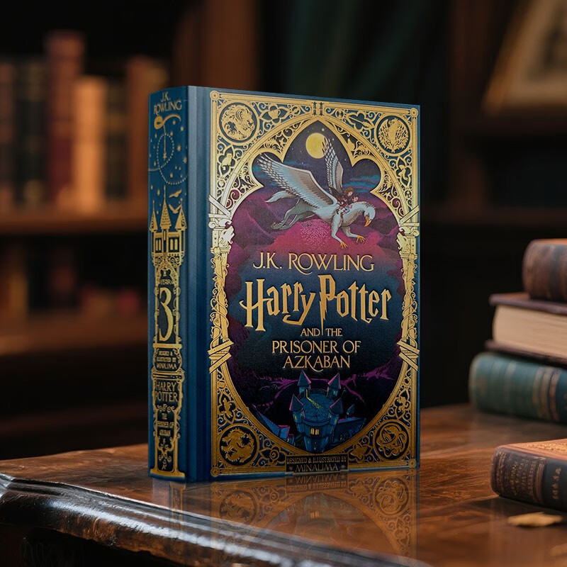 哈利波特与阿兹卡班的囚徒3 Harry Potter and the Prisoner of Azkaban 立体互动书 英版 米娜利马彩绘插图版 JK罗琳 Bloomsbury 进口原版 英文书