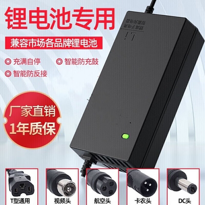 行将锂电池电动车充电器36V48V60V72V10AH电车平衡车 品字头 48V2A默认电压54.6V