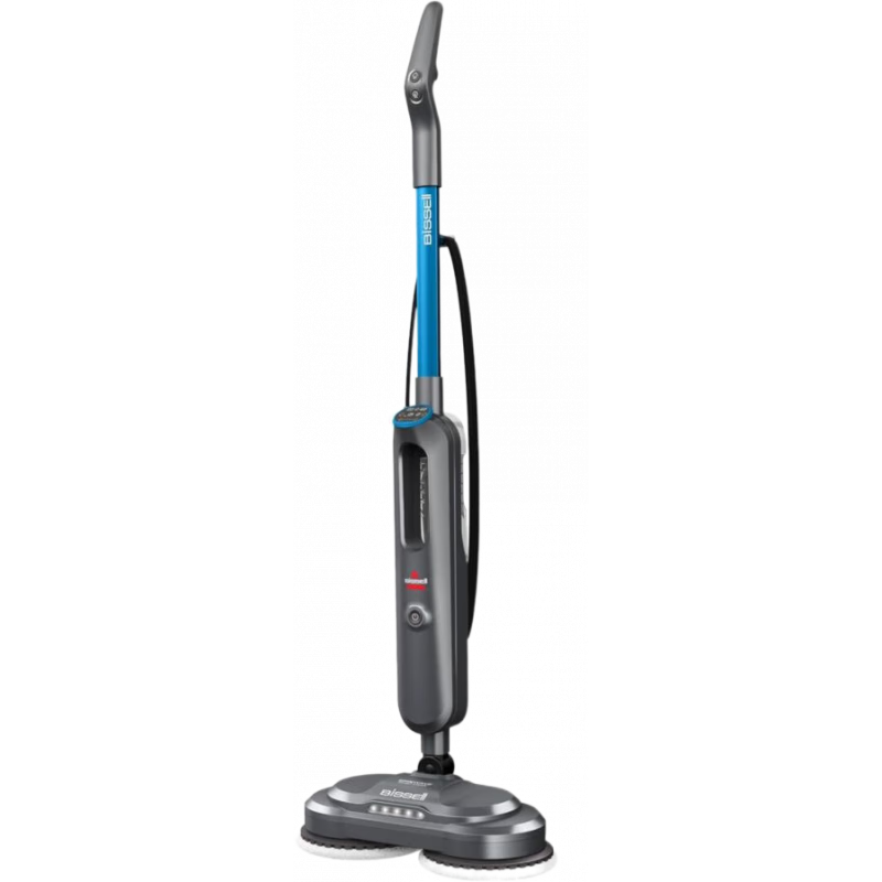 必勝(BISSELL) SpinWave SmartSteam擦洗蒸汽拖把帶旋轉(zhuǎn)拖把墊 智能LED顯示屏3897A 藍(lán)色