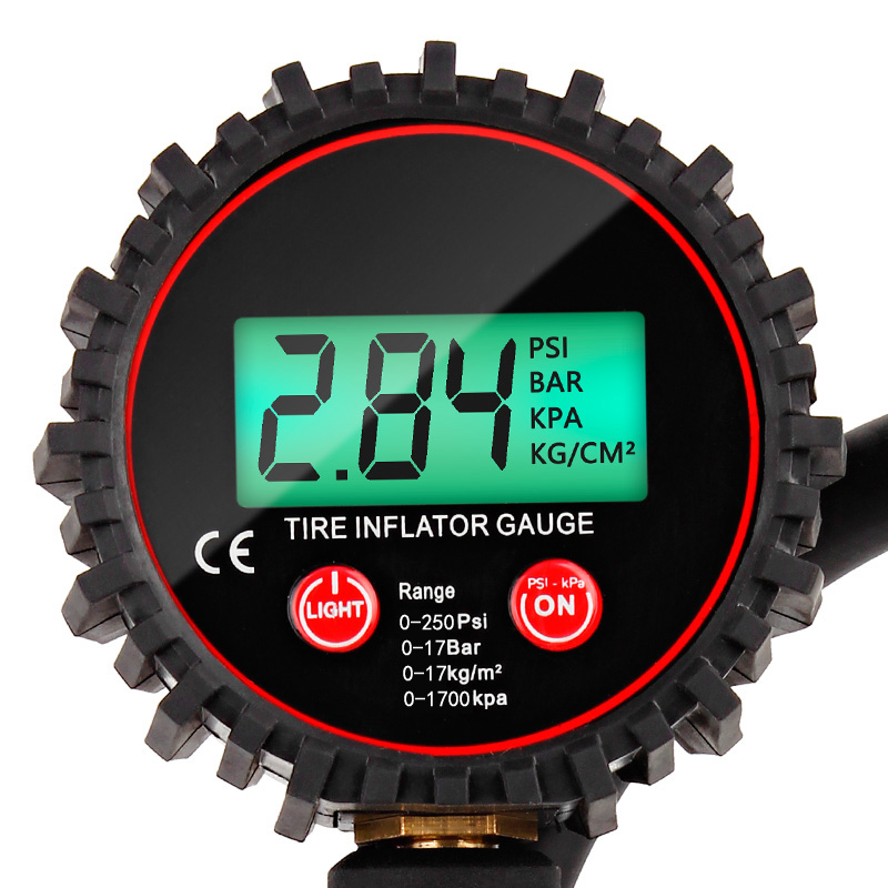 酷莱普 数显充气表 轮胎气压表胎压计测压高精度车用胎压表 KLP-86008