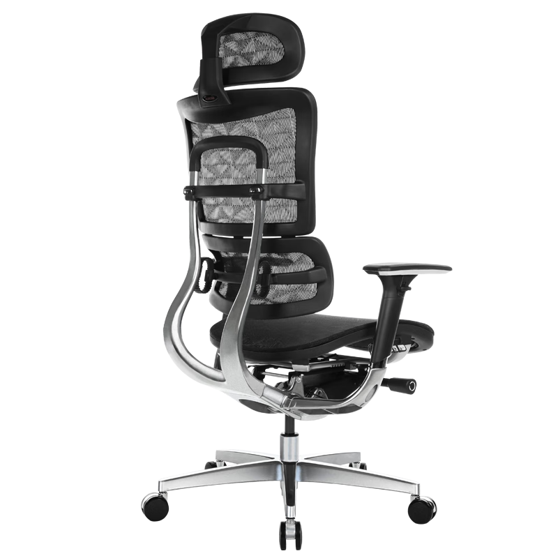 震旦（AURORA）【】 電腦椅CEHA辦公椅電競人體工學(xué)椅家用線(xiàn)控護腰老板椅 黑色 鋁合金腳_旋轉 升降扶手