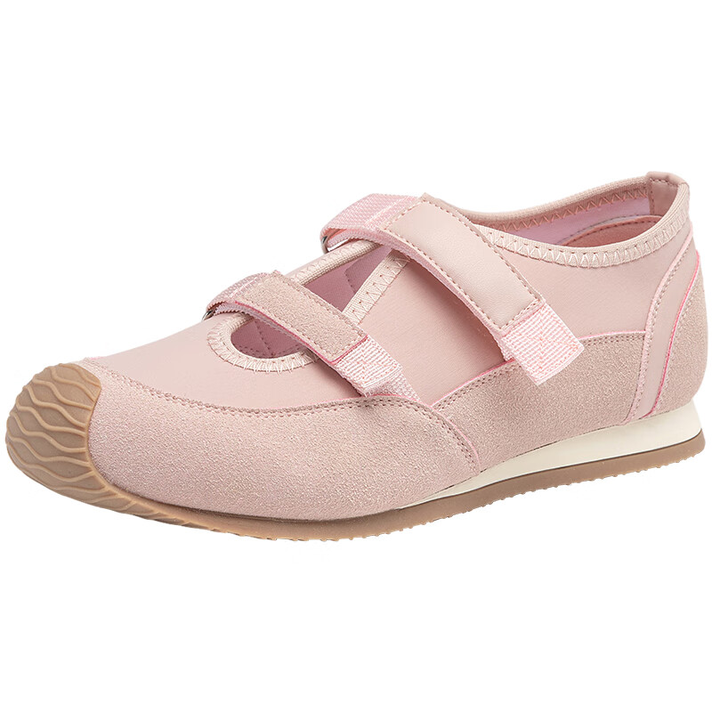 大东（dusto）软底透气德训鞋2025夏季新款小众时尚百搭户外休闲运动鞋0651 粉色 35