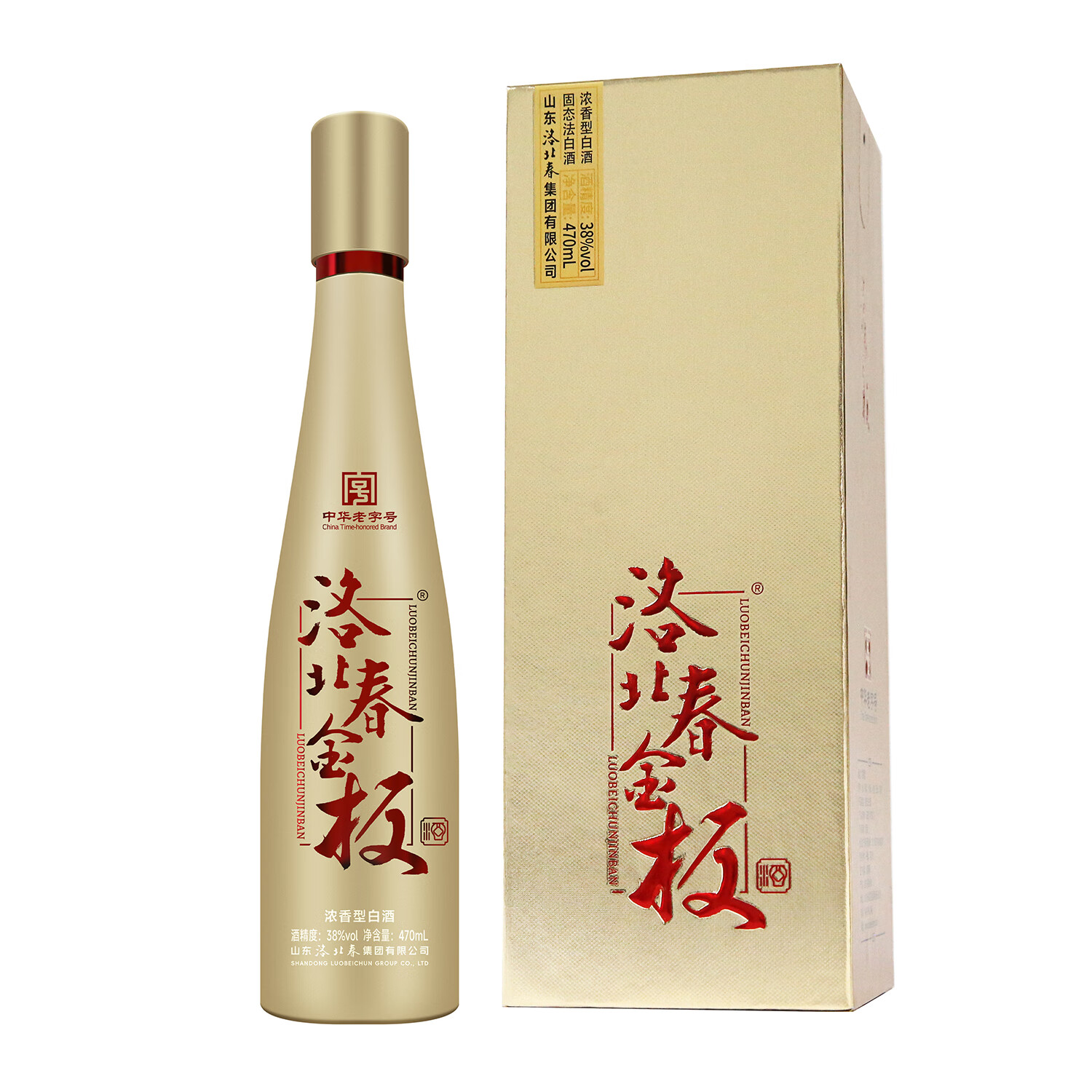 38度浓香型白酒洛北春·金板新品上市 38%vol