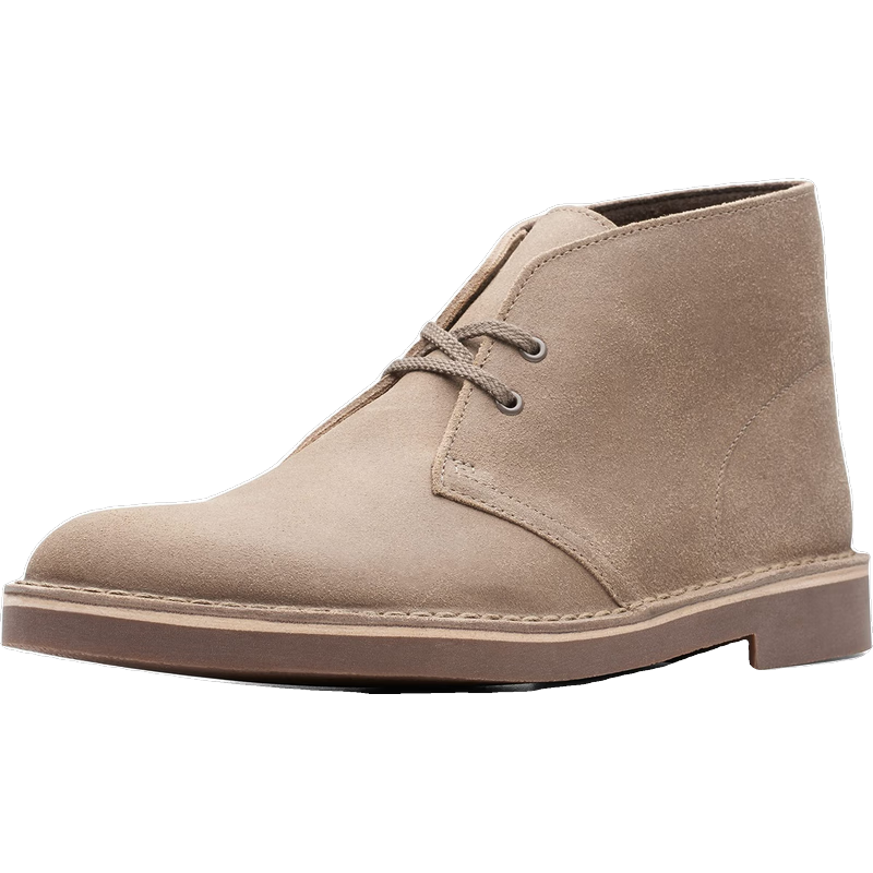 Clarks 男士絨面皮切爾西靴 輕便舒適短靴 休閑踝靴 Taupe Distressed Suede 41.5 (8.5 US)