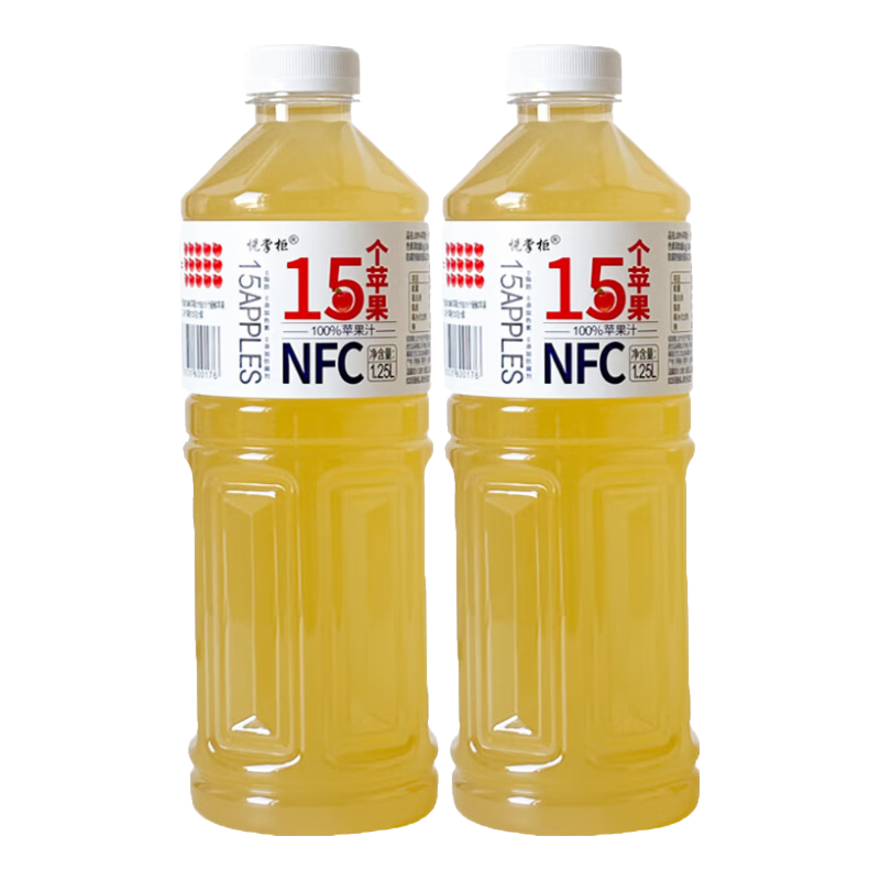 ���� 100%ƻ��֭NFC ���� 1.25L*2ƿ��3.45Ԫ/ƿ����ƿ6.9Ԫ��