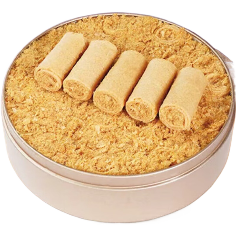 葡记黄油小花曲奇饼干蝴蝶酥普记黄油小花曲奇黄油坚果杏仁饼 澳门葡记原味肉松蛋卷258g*1盒