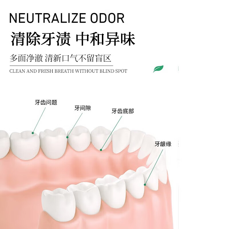 DSU蜂胶鲜果漱口水便携条装口气清新旅行口腔清洁沁爽青柠漱口水 薄荷清新漱口水20条*2盒
