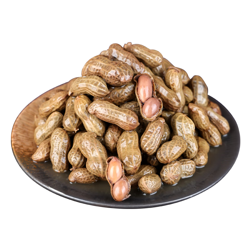 [啤酒搭档]水煮卤味花生下酒菜五香香辣骨汤带壳即食新鲜500g/袋 (五香1+香辣1+骨汤1)1斤*3袋