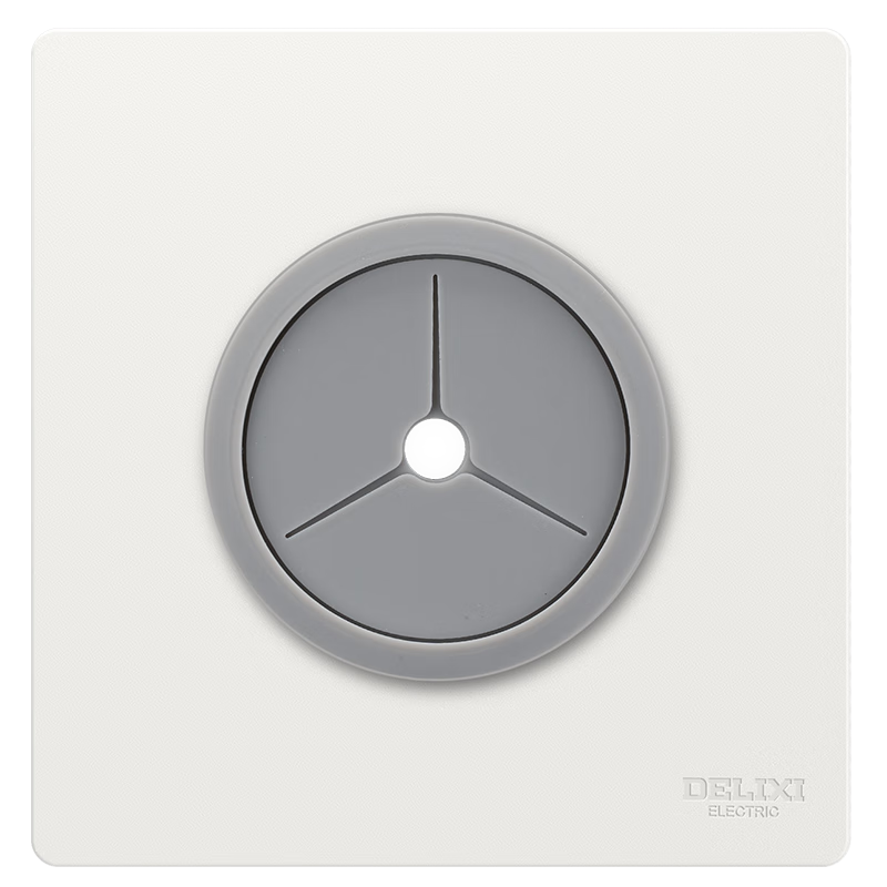 德力西（DELIXI）開關(guān)插座CD806啞光磨砂奶油風(fēng)大板穿線孔面板漢玉白