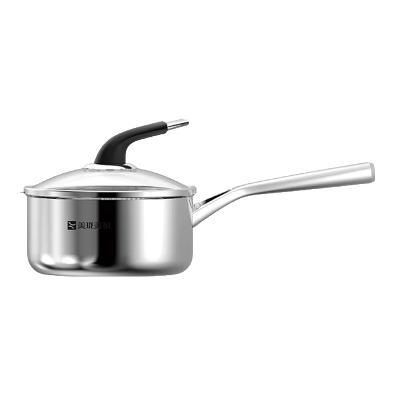 美瓏美利 TOOL+系列湯鍋奶鍋蒸鍋304不銹鋼加厚燉鍋火鍋多功能鍋 16cm 奶鍋