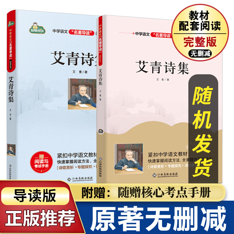 艾青诗集 初中生必读名著初中七八九年级课外名著阅读必读书目 人教版名著阅读课程化丛书 初中语文教科书配套书目 2025暑假推荐阅读 【送考点手册】艾青诗集 课外读物