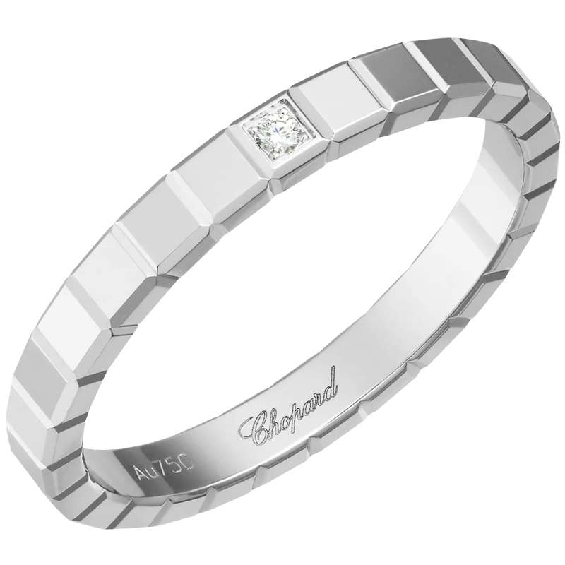 ���� Chopard С����18K�׽�խ�浥�����½�ָ����10000.0Ԫ����10000Ԫ/����