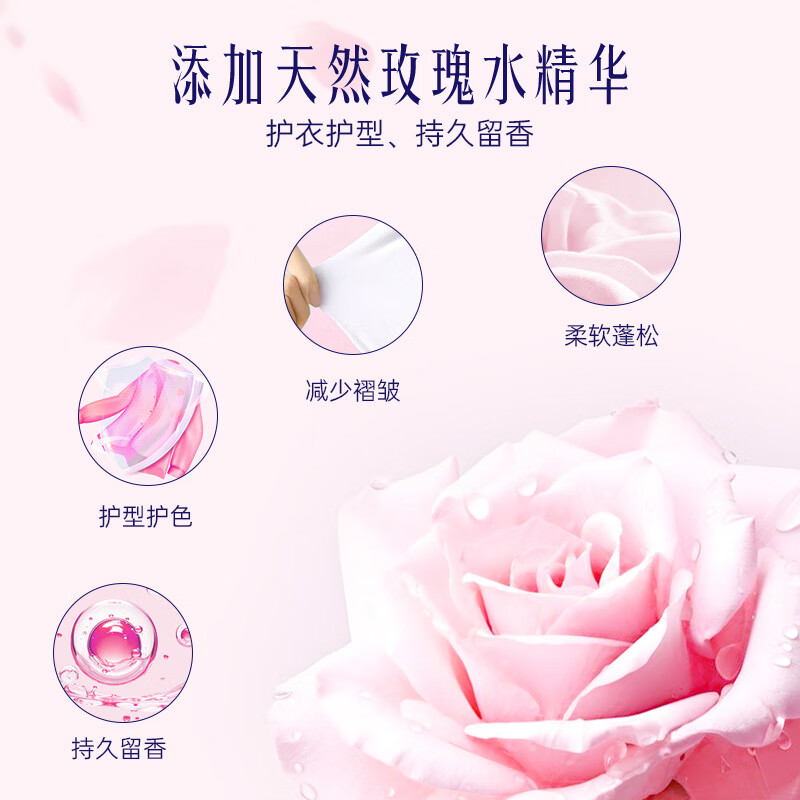 喜净Hygiene泰国原装进口洗衣液深层洁净去污柔顺温和亲肤留香 芍药盛放1.44L（1大袋+2小袋）