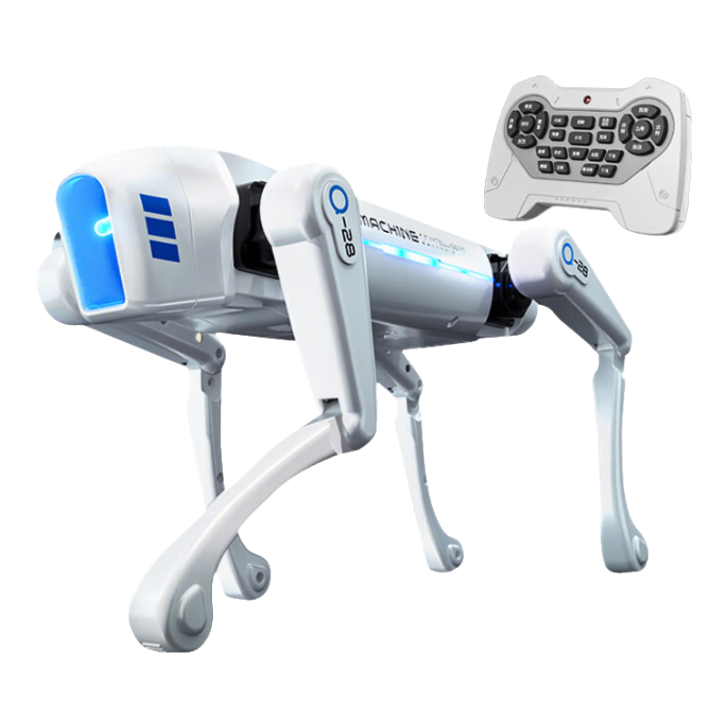 恩貝家族（Anby families）兒童玩具機(jī)器狗智能AI遙控車(chē)機(jī)器人3-6-10歲男孩生日禮物 AI智能機(jī)械狗-白