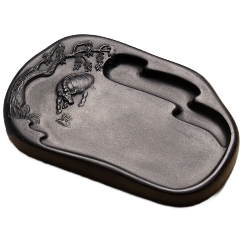 善璉湖筆硯臺端硯火鍋硯帶蓋澄泥硯歙硯成人學(xué)生書法用品文房四寶墨條磨墨墨池墨碟墨盒初學(xué)者書法練習(xí)