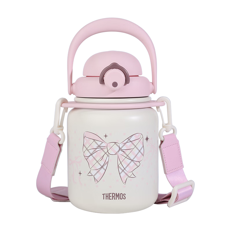 膳魔师檀健次同款学院风系列保温杯吸管杯双饮咖啡杯巨无霸保冷杯大肚杯 保温大肚杯 950ml 附杯带吸管