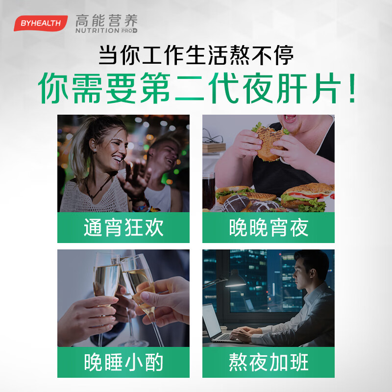 BYHEALTH护肝片第二代升级奶蓟草片熬夜喝酒养肝护肝水飞蓟脂肪肝澳洲进口 第二代升级版*3瓶【巩固装 激活肝活力】