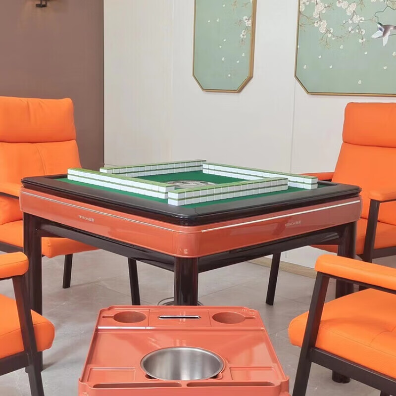 雀康（QUEKANG）【直銷(xiāo)】麻將桌自動(dòng)餐桌兩用折疊機麻電動(dòng)麻將機家用麻 攬勝2代活力橙餐臺(單桌)