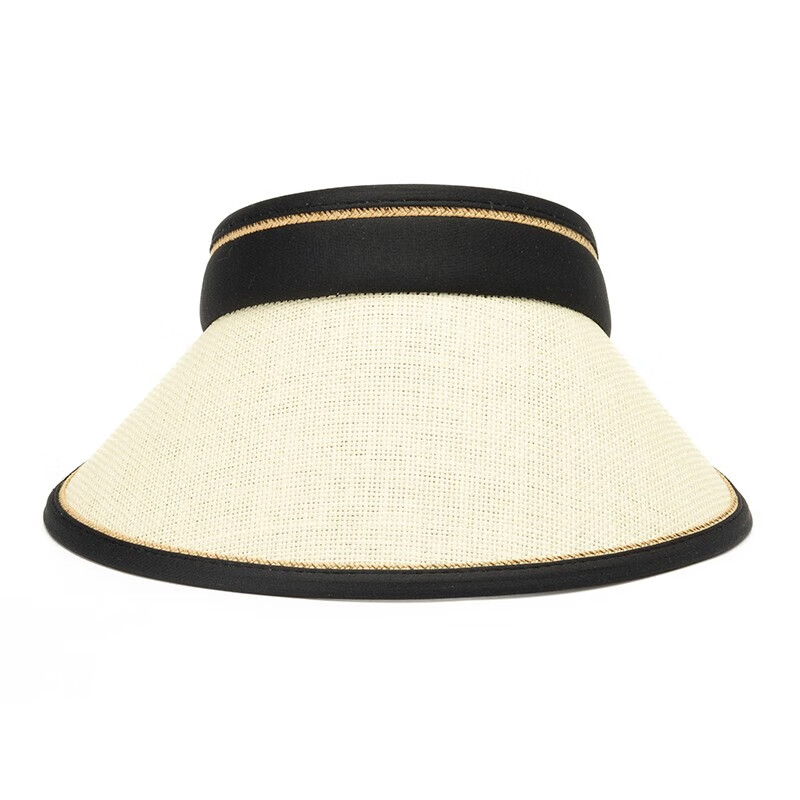 达芬奇密码 女遮阳帽户外防晒太阳帽 米色