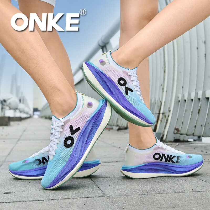 ONKE新款运动鞋女鞋春季透气轻便网面防滑减震健身休闲运动跑步鞋男 紫霄 男女款 41