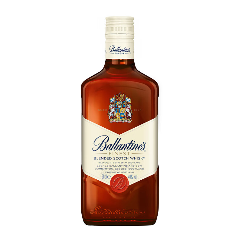 百龄坛（Ballantine`s）【进口】Ballantine's百龄坛特醇威士忌500ml×1瓶原装洋酒特调 进口Ballantine's百龄 500mL 1瓶