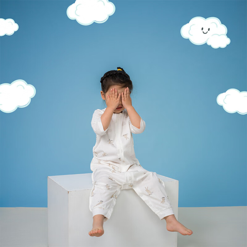 LOVE TO dream婴儿睡袋纯棉防踢被分腿式宝宝睡袋春夏薄款儿童睡袋 木马梦琪 分腿式春夏轻薄款（0.2TOG) 【尺码详询客服】1码：12-24个月
