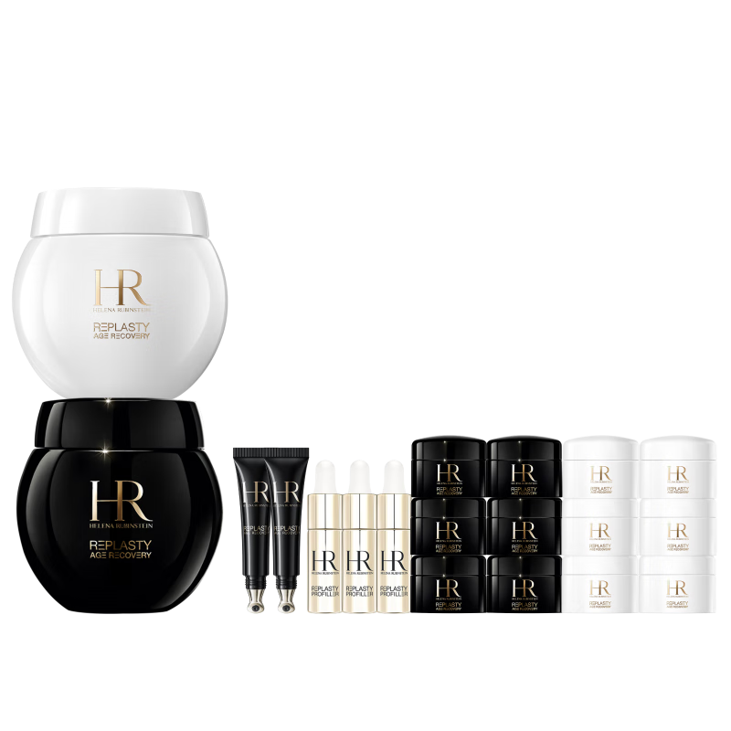 618：HR 赫莲娜 黑绷带+白绷带 面霜 100ml+100ml+40ml 囤货套装
